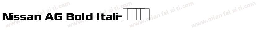 Nissan AG Bold Itali字体转换